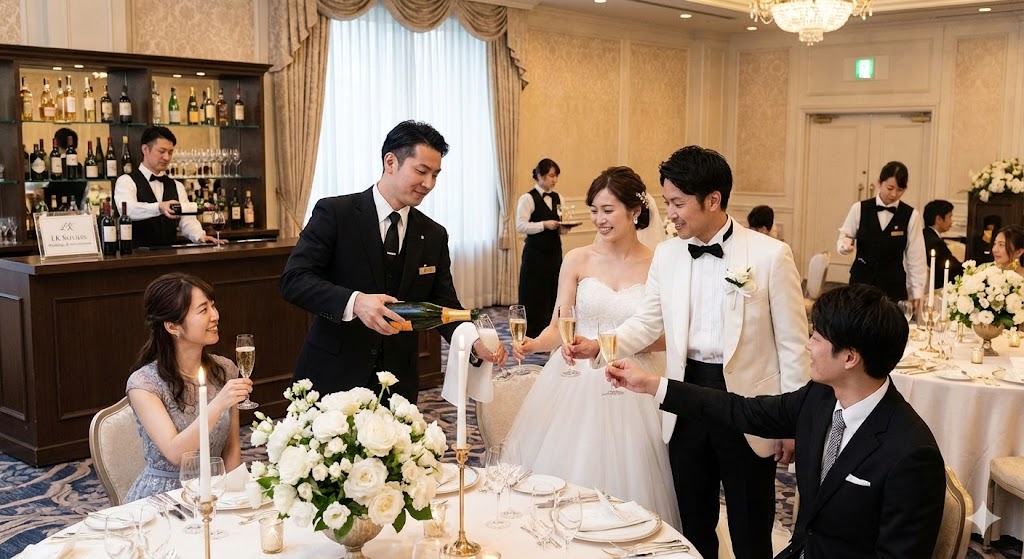 Elegant wedding reception table